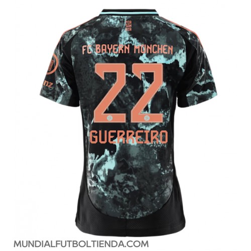 Camiseta Bayern Munich Raphael Guerreiro #22 Segunda Equipación Replica 2024-25 para mujer mangas cortas